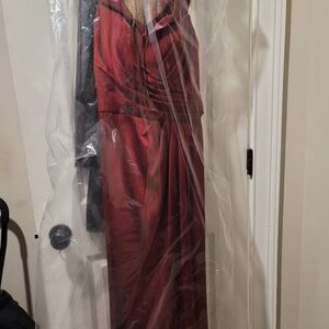 Formal dress in wine